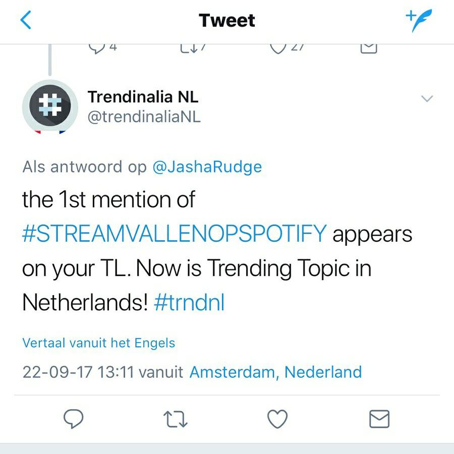 ‘Vallen’ op #1