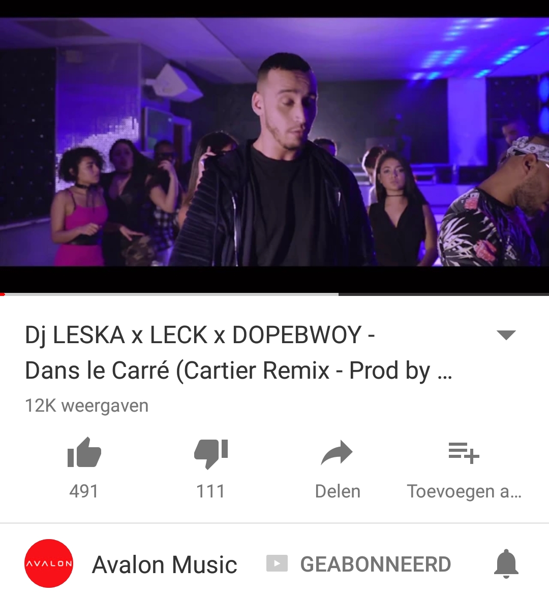 [VIDEO]: ‘Dj LESKA x LECK x DOPEBWOY – Dans le Carré (Cartier Remix – Prod by Dopebwoy)’