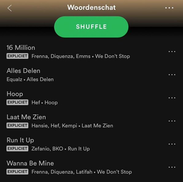 ‘Run It Up’ in de Woordenschat playlist