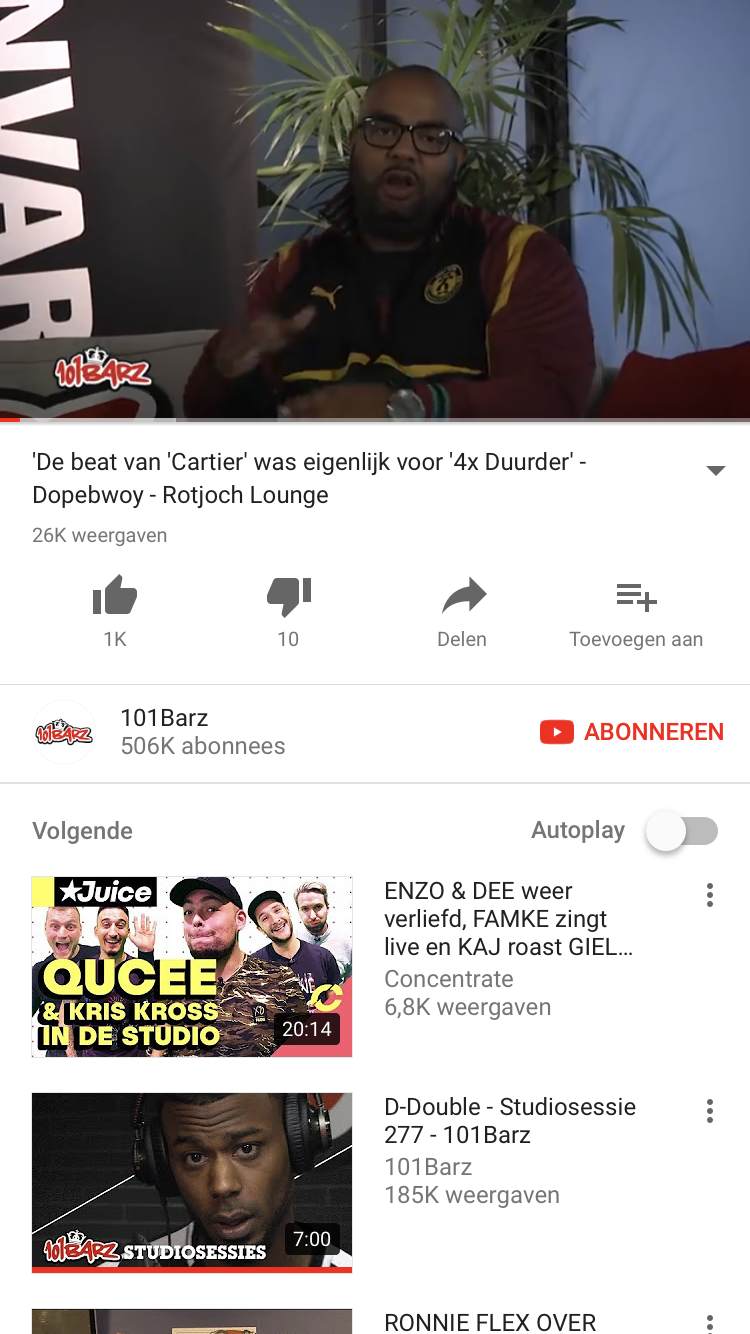 Dopebwoy te gast bij ‘Rotjoch Lounge’