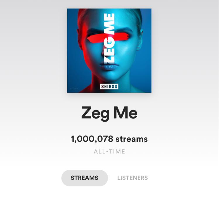 ZEG ME 1 MILJOEN STREAMS BEHAALD!🎉