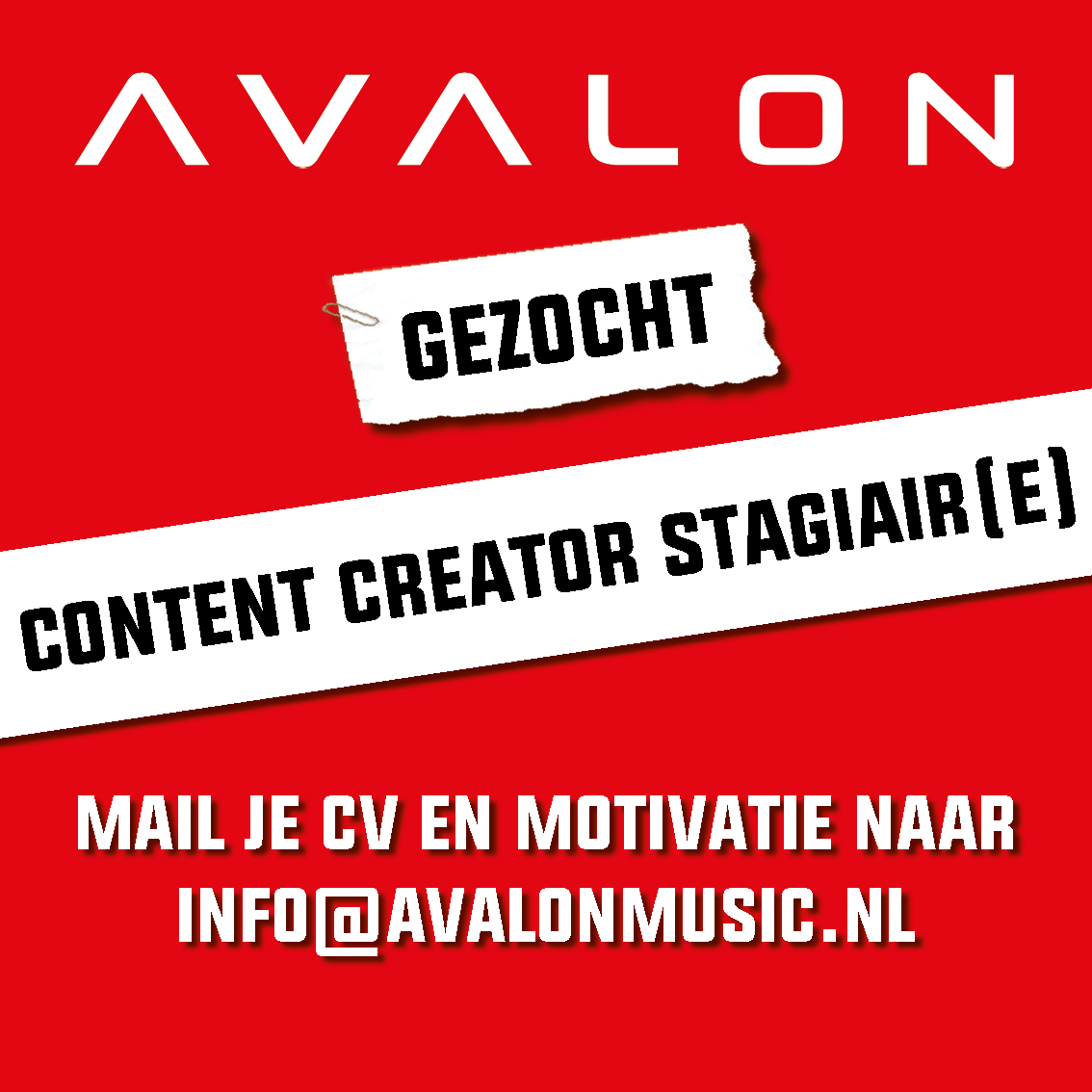 Stage Vacature: Content Creator